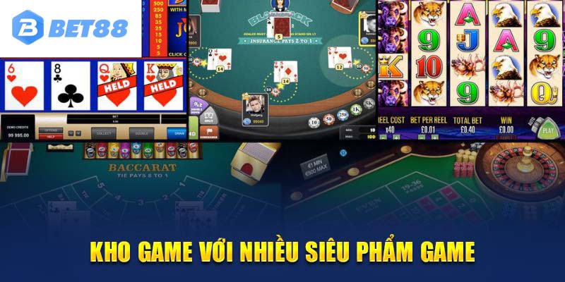 Các sản phẩm game tại sân chơi Bet88 hiện cung cấp