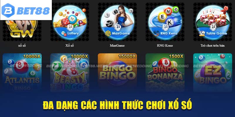 Đa dạng lựa chọn đặt cược xung quanh các con số 